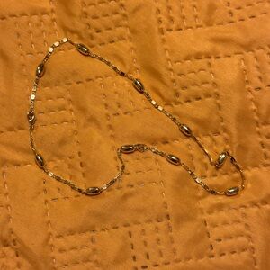 Dubai Gold-Filled Women’s Beaded 14-1/2”Link Necklace.